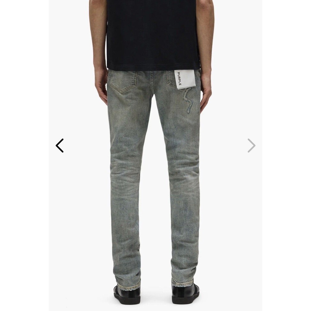 Purple Brand Jeans P001 Light Blue Vintage Skinny Distressed P001-LBVR524 Sz 32 - Picture 2 of 10